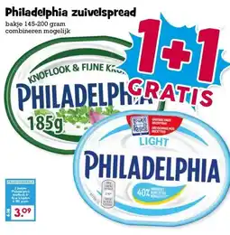 Boon`s Markt Philadelphia zuivelspread aanbieding