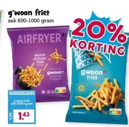Boon`s Markt g'woon friet aanbieding