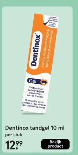 Etos Dentinox tandgel 10 ml aanbieding