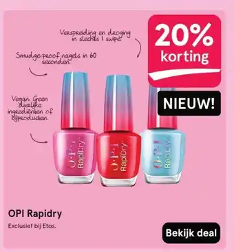 Etos OPI Rapidry Exclusief bij Etos. aanbieding