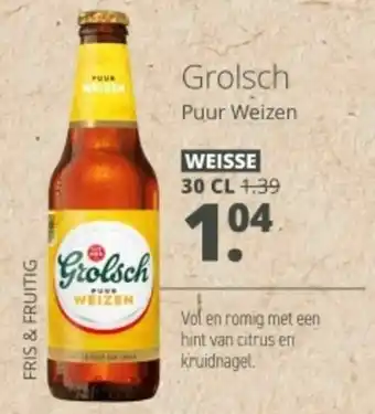 Mitra Grolsch Puur Weizen aanbieding