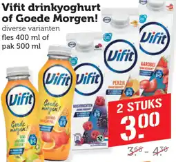 Dagwinkel Vifit drinkyoghurt of Goede Morgen aanbieding
