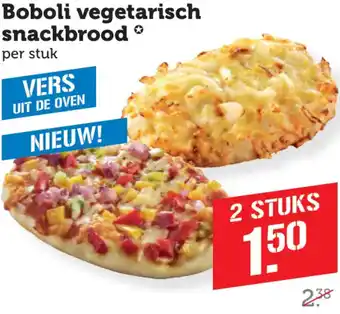 Dagwinkel Boboli vegetarisch snackbrood aanbieding
