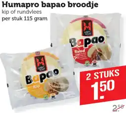 Dagwinkel Humapro bapao broodje aanbieding