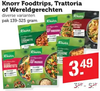 Dagwinkel Knorr Foodtrips, Trattoria of Wereldgerechten aanbieding
