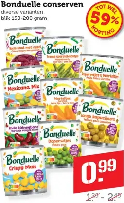 Dagwinkel Bonduelle conserven aanbieding