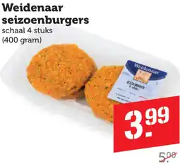 Dagwinkel Weidenaar seizoenburgers aanbieding