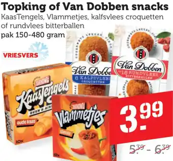 Dagwinkel Topking of Van Dobben snacks aanbieding