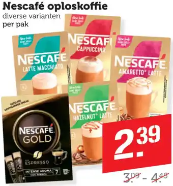 Dagwinkel Nescafé oploskoffie aanbieding
