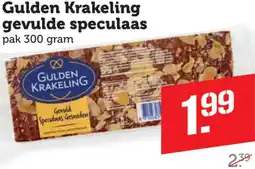 Dagwinkel Gulden Krakeling gevulde speculaas aanbieding