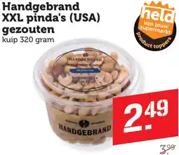 Dagwinkel Handgebrand XXL pinda's gezouten aanbieding