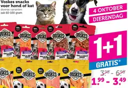 Dagwinkel Voskes snacks voor hond of kat aanbieding