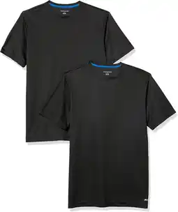 Amazon Amazon Essentials 2-pack Performance Tech T-shirt heren T-Shirt (2-Pack) aanbieding