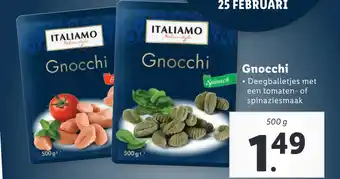 Lidl Gnocchi 500g aanbieding