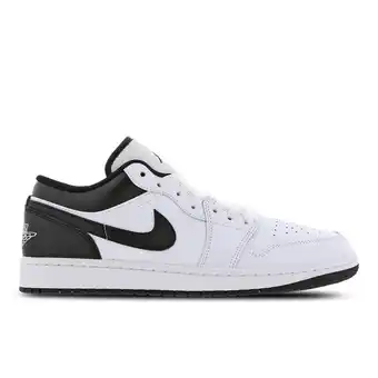 Foot Locker Jordan 1 Low Sneakers Heren - Wit - Maat 46 - Leer aanbieding