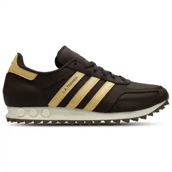 Foot Locker Adidas LA Trainer Sneakers Heren - Bruin - Maat 42 2/3 - Textil aanbieding