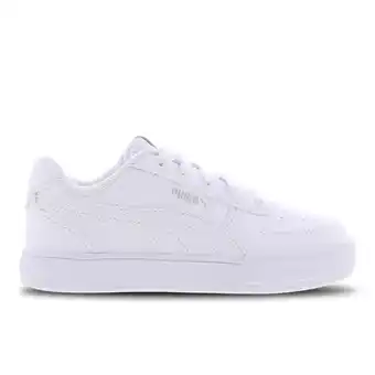 Foot Locker Puma Caven Peuterschoenen - Wit - Maat 29 - Leer aanbieding