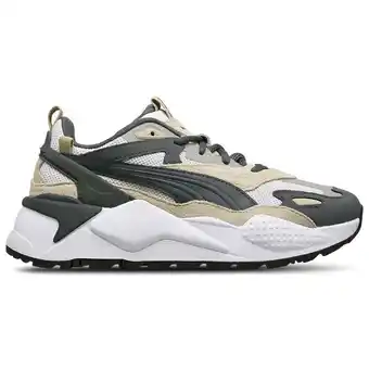 Foot Locker Puma RS-X Kindersneakers - Grijs - Maat 37 - Leer aanbieding