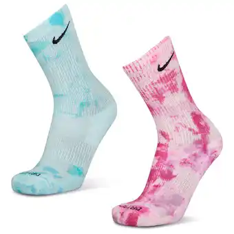 Foot Locker Nike Crew 2 Pack Sokken Unisex - Roze - Maat 42 - 46 aanbieding