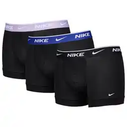 Foot Locker Nike Trunk 3 Pack Ondergoed Unisex - Zwart - Maat 34 - 38 aanbieding