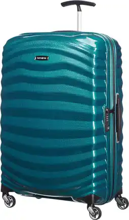Coolblue Samsonite Lite-Shock Spinner 69cm Petrol Blue aanbieding