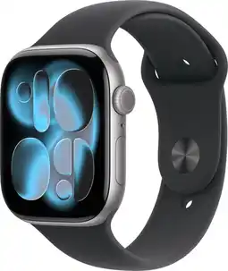 Coolblue Apple Watch Series 11 46mm Grijs Sportband M/L aanbieding
