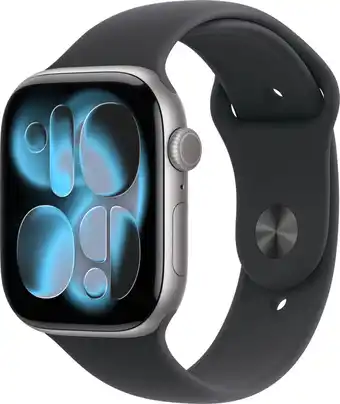 Coolblue Apple Watch Series 11 46mm Grijs Sportband M/L aanbieding