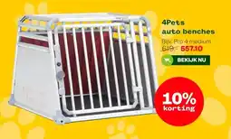 Welkoop 4Pets auto benches aanbieding