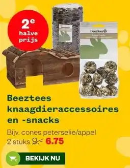 Welkoop Beeztees knaagdieraccessoires en -snacks aanbieding