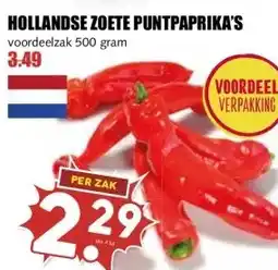 MCD Supermarkt HOLLANDSE ZOETE PUNTPAPRIKA'S aanbieding