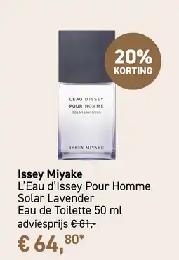 Mooi parfumerie Issey Miyake L'Eau d'Issey Pour Homme Solar Lavender aanbieding