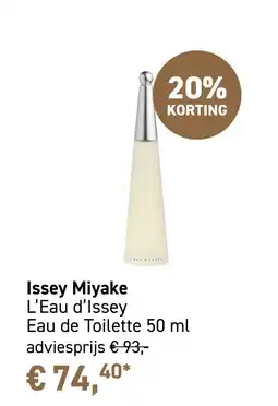 Mooi parfumerie Issey Miyake L'Eau d'Issey Eau de Toilette 50 ml aanbieding