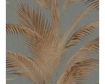 Hornbach A.S. CRÉATION Vliesbehang 39980-3 Michalsky 6 jungle bladeren grijs koper aanbieding