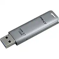 Conrad PNY Elite Steel USB-stick 128 GB Zilver FD128ESTEEL31G-EF USB-A 3.1 Gen 1 aanbieding