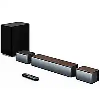 MediaMarkt ULTIMEA Poseidon D50 - 5.1 Sound Systeem met 5,25 Draadloze Subwoofer, APP-Bediening Soundbar Zwart aanbieding