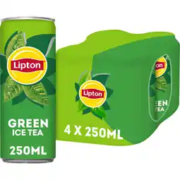 Jumbo Lipton Ice Tea Green 4 x 250 ml aanbieding
