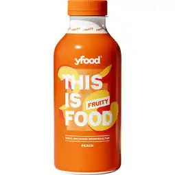 Jumbo Yfood Drinkmaaltijd Fruity Peach 500ml aanbieding