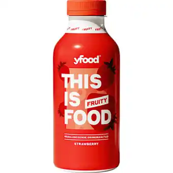 Jumbo YFood Drinkmaaltijd Fruity Strawberry 500ML aanbieding