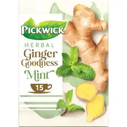 Jumbo Pickwick Herbal Ginger Goodness Mint 15 Stuks aanbieding