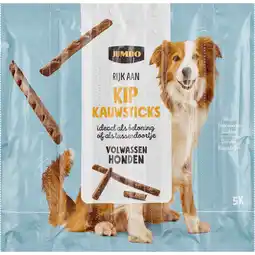 Jumbo Jumbo Honden Kip Kauwsticks 5 Stuks aanbieding