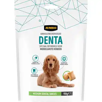 Jumbo Jumbo Aanvullend Diervoeder Denta Medium Dental Snacks 150 g aanbieding