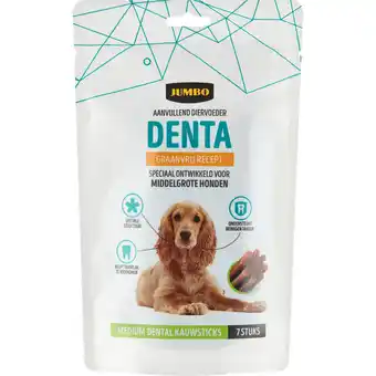 Jumbo Jumbo Denta Medium Dental Kauwsticks 7 Stuks aanbieding