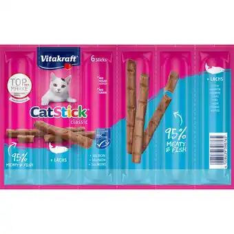 Jumbo Vitakraft Cat Stick Classic Zalm 6 Stuks 36g aanbieding