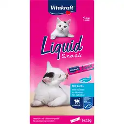 Jumbo Vitakraft Liquid Snack met Zalm en Omega 3, 6 Stuks aanbieding