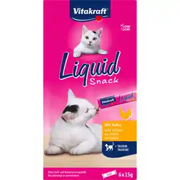 Jumbo Vitakraft Liquid Snack met Kip en Taurine, 6 Stuks aanbieding
