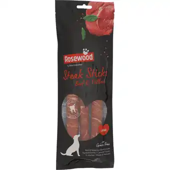 Jumbo Rosewood Steak Sticks Large Beef 3 Stuks aanbieding
