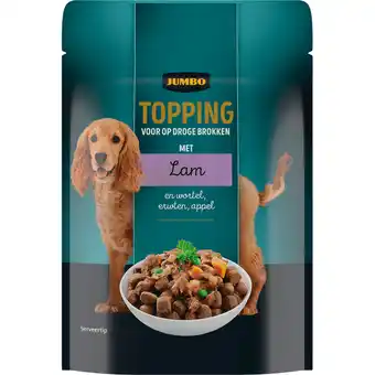 Jumbo Jumbo Hondenvoer Topping met Lam, Wortel, Erwten & Appel 85 g aanbieding