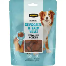 Jumbo Jumbo Snack met Gevogelte & Zalm Visjes 100 g aanbieding