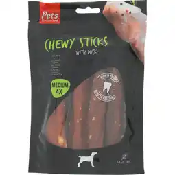 Jumbo Rosewood Chewy Sticks Eend, 4 Stuks aanbieding