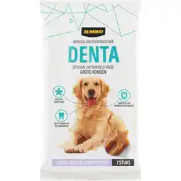 Jumbo Jumbo Aanvullend Dierenvoeder Denta Large Dental Kauwsticks 7 Stuks 270 g aanbieding